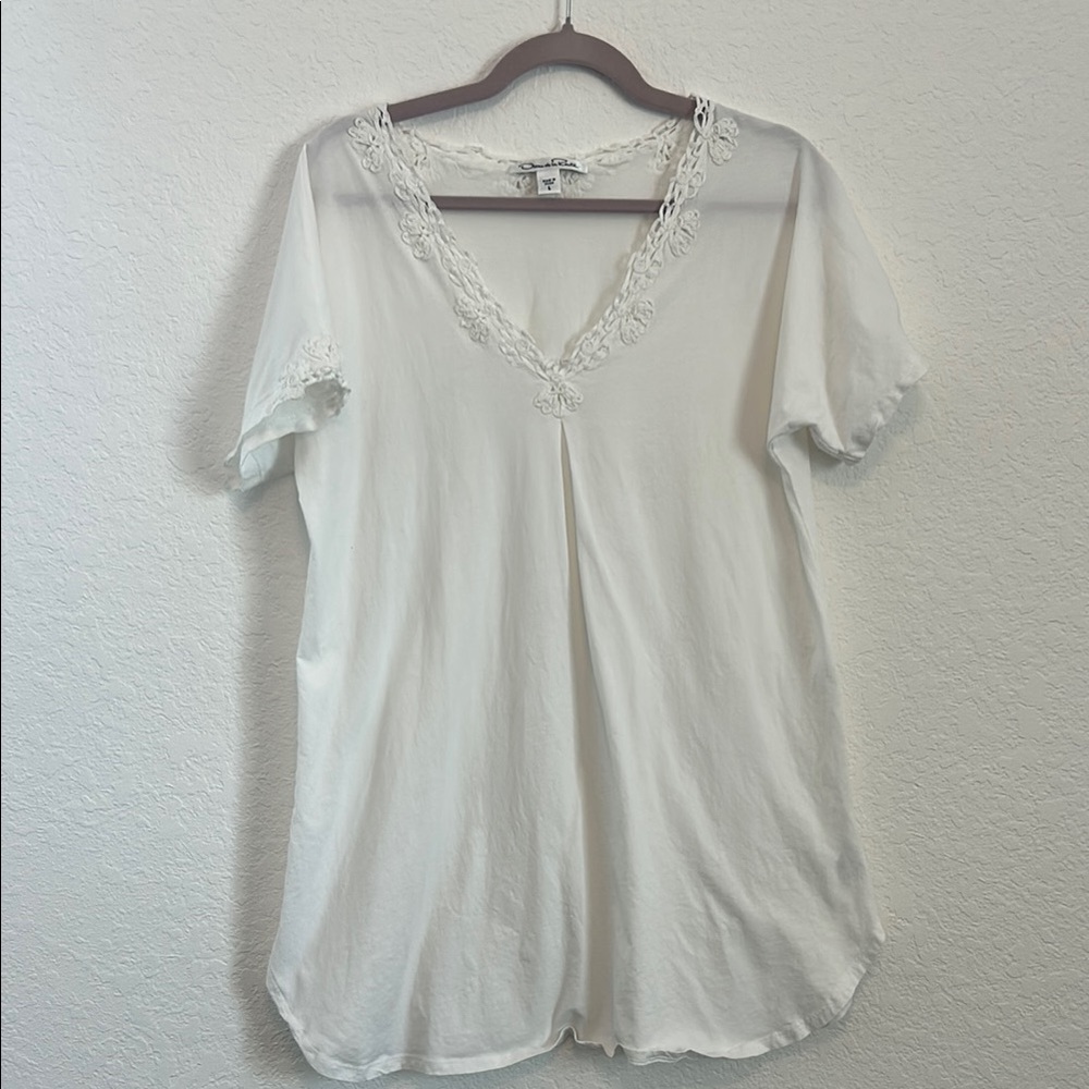 Oscar de la Renta Cotton Nightgown Size Large